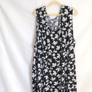 Midnight Navy floral dress - 5x